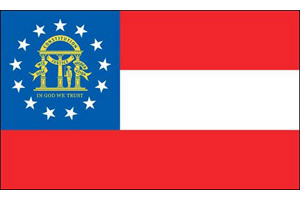 The current Georgia state flag was the state's third in twenty-seven months. The new flag 